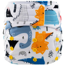 Load image into Gallery viewer, Hook &amp; Loops Pocket Diaper - cloth Inner Waterproof Washable Reusable Baby Diaper For Kids
