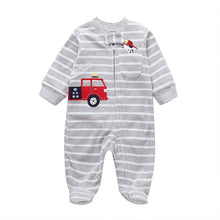 Load image into Gallery viewer, Modern Cartoon Unicorn Baby Girl Jumpsuit Footies  Romper For Newborn Boy and Girls In Trend Design
