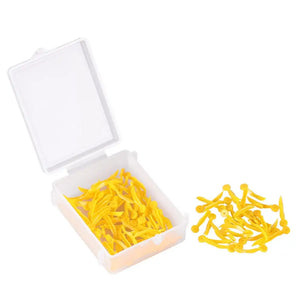 100pcs AZDENT Dental Disposable Tooth Gap Wedge with Hole All 4 Sizes Dental Wedges Medical Grade Plastic Dentistry Lab Tools