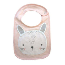 Load image into Gallery viewer, Luxury Cartoon Animal Cotton Printing Snap Button Bib Waterproof Saliva Towel Infant Cloths Feeding Apron For Kids
