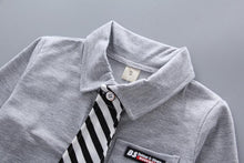 Load image into Gallery viewer, Newborn Baby Boys Clothes Formal Party  Clothing Sets Tie Shirt and Pants Outfits Set 0-4 Year For Boys In Modern Style
