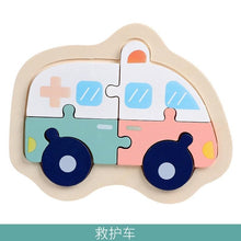 Load image into Gallery viewer, Wooden Children Colorful Animal Stevvex Puzzle for Toddler Creative Puzzle Early Educational Toys for Boys and Girls 2-4
