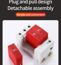 Load image into Gallery viewer, 1Pcs AC SPD Surge Protector LBO Low Voltage  Distribution Household Arrester Lightning Protection Device 2P 3P 4P Switch Module
