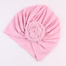 Load image into Gallery viewer, Modern Cotton Hat Handmade Baby Girls Turban Hats Twist Knot Women Caps For Mom And Daughter In Elegant Design
