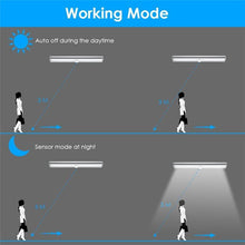 Load image into Gallery viewer, STEVVEX 6/10 LEDs PIR  with Motion Sensor Light for Cupboard, Wardrobe, Bed Lamp LED Under Cabinet Night Light For Closet Stairs Kitchen and multifunctional
