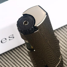 Load image into Gallery viewer, NEW Modern Luxury Grinding Wheel Three Torch Turbo Lighters For Cigarettes Accessories Cigar Smoking Lighters New Metal Design
