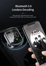 Load image into Gallery viewer, 3.0 Car USB Charger USB Car Phone Charger Fast Charge With FM Transmitter Bluetooth Car Kit LED MP3 Player
