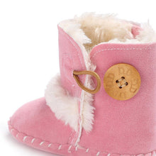 Load image into Gallery viewer, Newborn Infant Baby Snow Boots Winter Warm Cotton Baby Shoes Solid Button Autumn Ankle Bright Colors Boots
