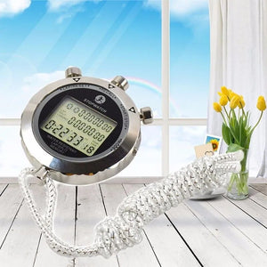 Metal Digital Timer Sports Stopwatch Water Resistant Memory Counter Antimagnetic Chronograph fashionable Waterproof Timer