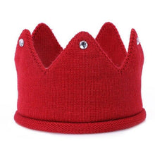 Load image into Gallery viewer, Modern Luxury New Trend  Baby Hat Girls and Boys Crown Knitted Cap Toddler Empty Top Hats Newborn Design Woolen Yarn Bonnet For Kids
