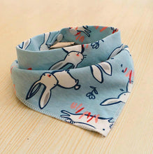 Load image into Gallery viewer, Baby Bibs Waterproof Triangle Cotton Cartoon Child Bibs Dribble Bibs Newborn Slabber Absorbent Cloth For Kids
