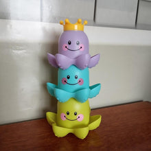 Load image into Gallery viewer, Kids Ocean Life Octopus Stacking Cups Bath Toy Children Play Educational Cute Cartoon Bathroom Toys
