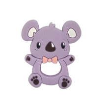 Load image into Gallery viewer, Food Grade Silicone Teethers Animal Fox Koala  Teether  Baby Silicone Chew Charms Kids Teething Gift Toddler Toys
