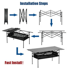 Load image into Gallery viewer, Manstool Outdoor Camping Table Aluminum Alloy Desk BBQ Foldable Tables Ultralight Picnic Table Folding Outdoor Desk Camping Gear
