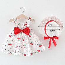 Load image into Gallery viewer, Modern Baby Newborn Toddler Girls Summer Tutu Dress With Printing Princess Dresses Sundress And Hat
