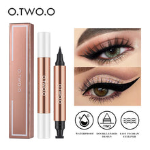 Load image into Gallery viewer, O.TWO.O Black Eyeliner Stamp Pen Waterproof Fast Dry Eye Liner
