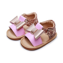 Load image into Gallery viewer, Baby Kids Girl Sandals Pre Walker Newborn PU Leather Soft Sole Shoes Bowknot Girls Shoes
