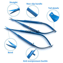 Load image into Gallery viewer, Titanium 12.5cm-18cm Dental scissors Ophthalmic Micro Cornea scissors Surgery tool Ophthalmic Instrument
