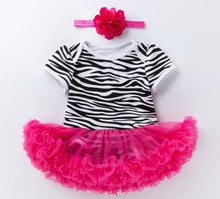 Load image into Gallery viewer, Pink Baby Luxury Bodysuit Infant Girls Princess Puffy Dress Baby Gown Party Wedding Excellent Girls Gift
