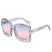 Load image into Gallery viewer, Fashion Oversized Women Square Big Frame Graduent Woman and Lady Sunglasses Brand Designer with  UV400 Protection gafas de sol mujer
