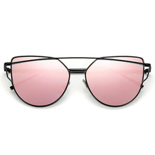 Load image into Gallery viewer, NEW  Stevvex Designer Cat eye Sunglasses For Women and Ladies in Vintage Metal Reflective Glasse Mirror Retro Oculos De Sol Gafas Style With UV 400 Protection
