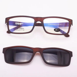 Ultra-lightGlasses Magnet Clip on Sunglasses Myopia Frame Polarized Eyeglasses Functional 3D Glasses Ultem Uv 400 Glasses jkk70