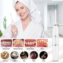 Load image into Gallery viewer, Electric Sonic Dental Calculus Scaler Oral Teeth Tartar Remover Plaque Stains Cleaner Removal Teeth Whitening Portable IPX7 New
