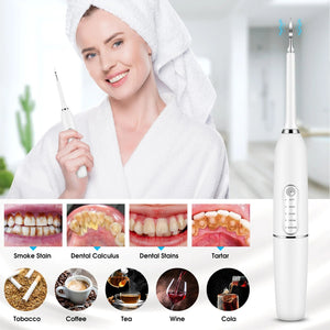 Electric Sonic Dental Calculus Scaler Oral Teeth Tartar Remover Plaque Stains Cleaner Removal Teeth Whitening Portable IPX7 New