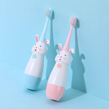 Load image into Gallery viewer, New Electric Toothbrush Cartoon Pattern Teethbrush Electric Teeth Tooth Brush For Kids with Soft Replacement Head Vibrating Toothbrush for Children Boys and Girls Age 3-13 IPX7 Waterproof Christmas Gift for Kids
