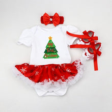 Load image into Gallery viewer, Christmas Dress Party Baby Clothes Girl Set Toddler Infant Outfit Newborns Girls Clothing

