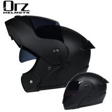 Load image into Gallery viewer, Latest DOT Approved Safety Modular Flip Motorcycle Helmet Voyage Racing Dual Lens Helmet Interior Visor Orz-161
