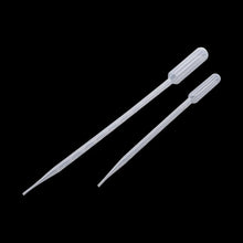Load image into Gallery viewer, 100Pcs 0.2/0.5/1/2/3/5/10ML Laboratory Pipette Plastic Disposable Graduated Pasteur Pipette Dropper Polyethylene Makeup Tools
