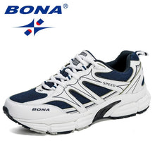 Load image into Gallery viewer, BONA New Designers Action Leather Mesh Running Shoes  Men Large Size Sneakers Sport Shoes Man Walking Jogging Footwear
