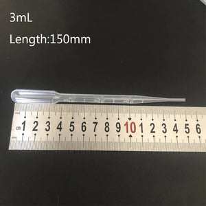 500pcs lab 0.2ml 0.5ml 1ml 2ml 3ml 5ml plastic pasteur pipette transfering dropper for school experiment