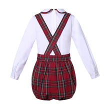 Load image into Gallery viewer, Pettigirl Wholesale Christmas Autumn Plaid Baby Boys Outfits Sets Winter Clothes Costumes New Born Suit Age 6 9 12 18 24Month
