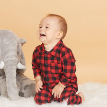 Load image into Gallery viewer, Spring Autumn Newborn Cotton  Casual classic Plaid Collar Jumpsuit for Baby Boys / Girls In Elegant Retro Modern Style
