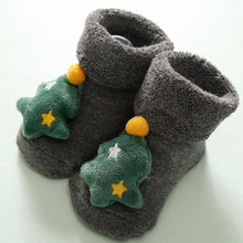 Load image into Gallery viewer, Luxury Modern Christmass Children's Socks With  Doll Baby Keep Warm Elk Non-Slip Socks Newborn For Infant Toddler Kids

