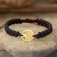 Load image into Gallery viewer, Modern handmade Luxury Tree Charm Bracelets African Japser String Braided Bracelets Lover Jewelry Gift For Men and Women
