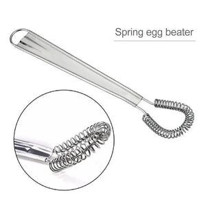 1PC Spiral Stainless Steel Whisk Egg Beaters Tool Cream Stirring  Home Baking Cooking Kitchen Appliances 20 CM