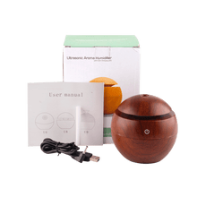 Load image into Gallery viewer, 130ML USB Aroma Diffuser  Ultrasonic Cool Mist Humidifier Air  7 Color Change LED Night Light For Office Home
