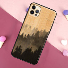 Load image into Gallery viewer, Vintage Tree Flower Bamboo Wood Case For iPhone Pro Max 12 13 min SE For iPhone 13 Shockproof Wooden Texture Protective Cover Unique &amp; Classy Wooden Case
