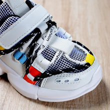 Load image into Gallery viewer, New Kids Shoes Toddler Girls Boy Sneakers Lace Up Design Mesh Breathable Children Tennis Fashion Little Baby Shoes
