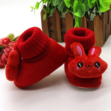 Load image into Gallery viewer, Newborn Baby Shoes Non-slip Crib First Walker Soft Material Comfortable Winter Boots Baby Autumn Shoes
