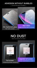 Load image into Gallery viewer, 20D Full Cover Tempered Glass For iPhone 11 12 13 mini Pro X XR XS Max Screen Protector For iPhone 6 7 8 Plus SE Protective Film HD Clear Easy Installation Frame 9H Hardness Bubble Free Anti-Scratch &amp; Anti-Fingerprint
