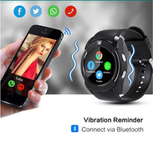 Load image into Gallery viewer, Famous Sport Men Smart Watch WIth SIM card For Android and IOS sistems With Camera Rounded Answer Call Dial Call Smartwatch and  Heart Rate Fitness Tracker
