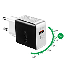 Load image into Gallery viewer, Fast Universal Portable Quick Charge 3.0 4.0 USB Charger 5V 3A Fast Charging Adapter Lightweight Mobile Phone Charger
