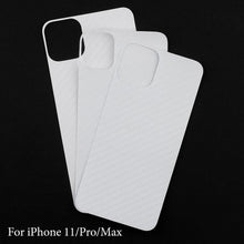 Load image into Gallery viewer, Back Screen Protective Film Carbon Fiber Skin Transparent Screen Guard Sticker Carbon Fiber Transparent Film For iPhone 14 13 12 Mini 11 Pro X XR XS Max SE3 7 8 Plus Phone Back Screen Protector Sticker

