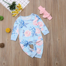 Load image into Gallery viewer, New Fashion Newborn Romper Floral Jumpsuit  Baby Playsuit Girl Outfit Clothes Set For Girls
