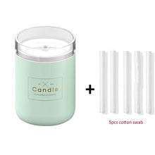 Load image into Gallery viewer, 280ML Ultrasonic Air Humidifier Candle Romantic Soft Light USB Essential Oil Diffuser Car  Aroma Mist Maker
