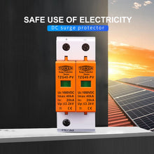 Load image into Gallery viewer, TOMZN SPD DC 1000V 800V 600V 500V 20KA~40KA House Surge Protector Protective Low-voltage Arrester Device

